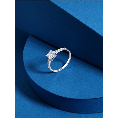 Кольцо из серебра с фианитами родированное 925 пробы S1180891010р