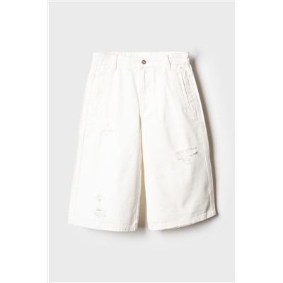 Шорты текстильные джинсовые для девочек PLAYTODAY, 1243741