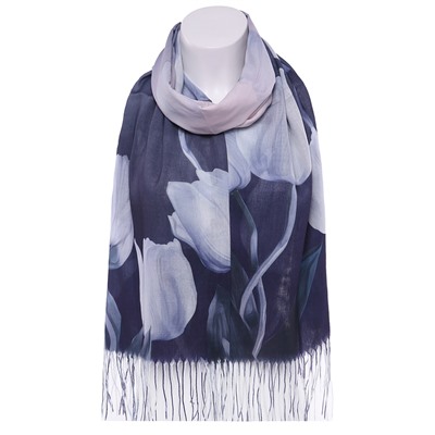 Палантин D2323 Тюльпаны