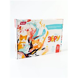 Набор для рисования на воде эбру, 12 цветов, А4