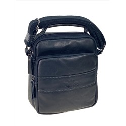 Мужская сумка из натуральной кожи, цвет черный
