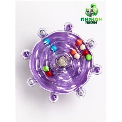 Игрушка для птиц «Карусель», 8 см, цвет МИКС