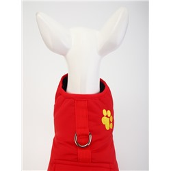 Куртка - попона двусторонняя, размер S (ДС 24, ОГ 38 см, вес 4-6 кг), красная