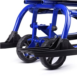 Игрушка Снегокат детский 111 "Mobile" с Т-образным толкателем и колесной базой (Котик на белом квадроцикле)