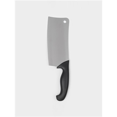 Топорик кухонный для рубки мяса Sharp, лезвие 17.8 см, нержавеющая сталь, чёрная ручка