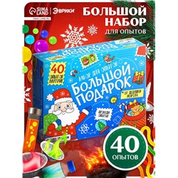 Набор для опытов «Большой новогодний подарок», 40 опытов