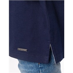 Футболка-поло из трикотажа пике с эластаном