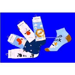 AMIGOBS цветные носки женские с принтом "Прикольные птички" арт. 1819