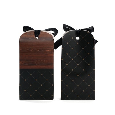 Подарочный набор «Деревянный: мужской»: чай, арахис в шоколадной глазури