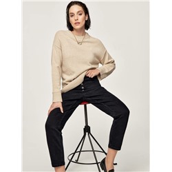 Mom Fit CONTE CON-587 Черные джинсы mom на пуговицах