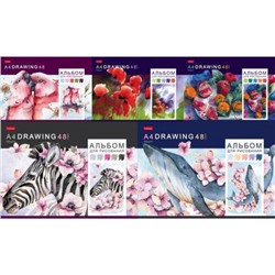 Альбом для рисования 48л "Акварельная палитра" (067588) Хатбер