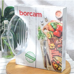 Форма для запекания Paşabahçe Grill Borcam, d=32 см, круглая, жаропрочное стекло, прозрачная