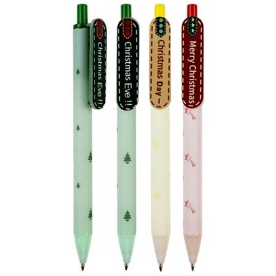 Ручка автоматическая шариковая "Новый год" 0.7мм синяя 89666 Centrum