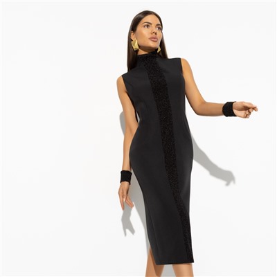 Платье-футляр элегантное, Поцелуй удачи (с манжетами)