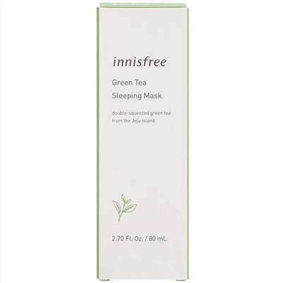 Innisfree, ночная маска с экстрактом зеленого чая, 80 мл (2,7 жидк. унции)