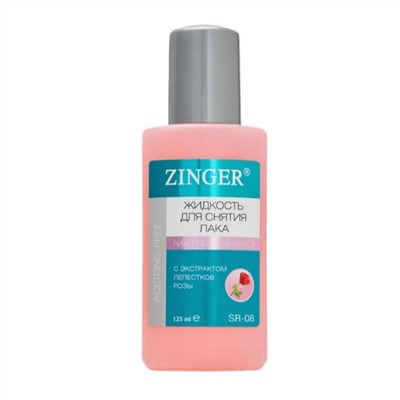 Zinger Жидкость для снятия лака с экстрактом розы, 125 мл 1224