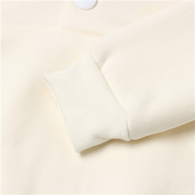 Толстовка детская «Крошка Я» Blueberry, рост 74-80 см, молочная