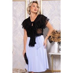 Платье Анхела (черно-голубое) П14750-39М