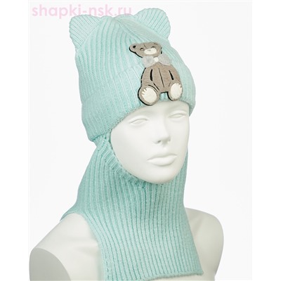 01-44-R Балаклава-шлем для девочки (48-50)