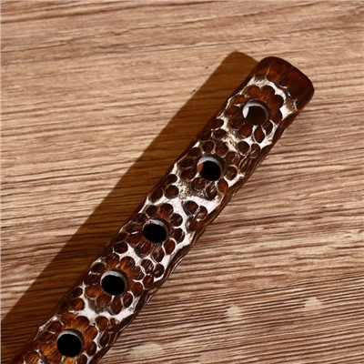 Флейта «Узор», дерево, 33×2×2 см