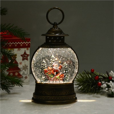 Светильник настольный новогодний 12х7,5х24 см / NG206-17 /уп 12/ музыкальный