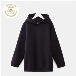Худи детское MINAKU: Basic Line KIDS, чёрное, рост 116 см