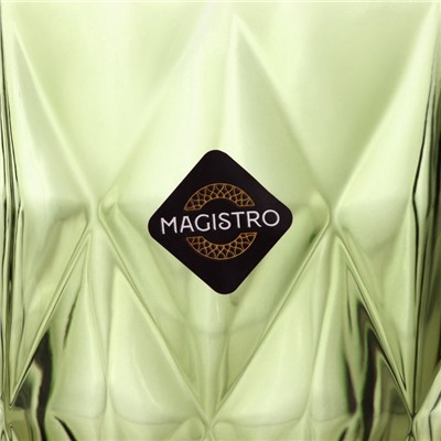 Стакан Magistro «Круиз», 240 мл, стекло, зелёный
