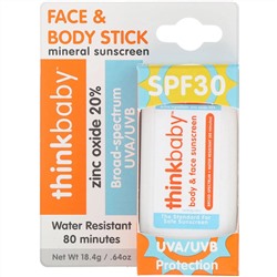 Think, Thinkbaby, солнцезащитное средство в виде стика, SPF 30, 18,4 г (0,64 унции)