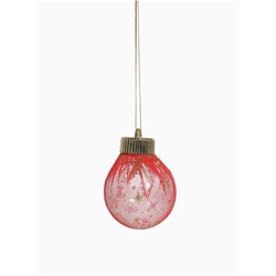 Ёлочные игрушки «Капризы зимы», шары новогодние, d=6 см, 9 шт. красный