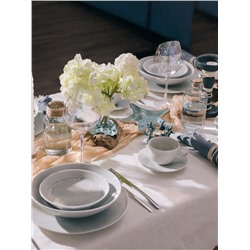 Тарелка глубокая Magistro Willow, d=20.4 см, 800 мл, фарфор, голубая