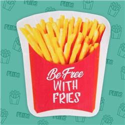 Полотенце пляжное «Картошка фри», 130×150 см, 100 % п/э