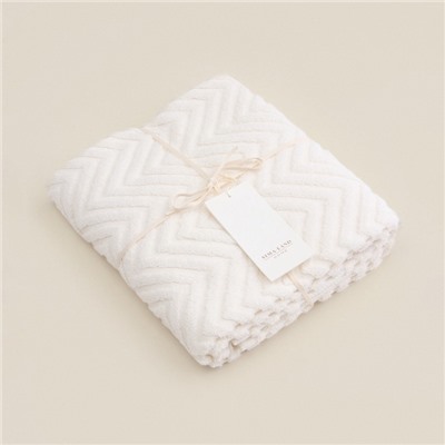 Полотенце махровое SL HOME: Geometry «Блан де Блан», 67×140 см