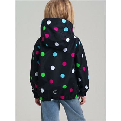 Куртка текстильная с полиуретановым покрытием для девочек (ветровка)