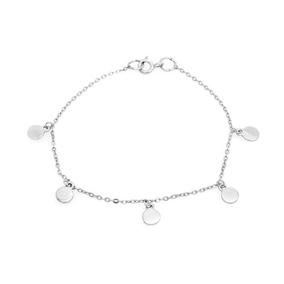 Браслет из серебра без вставки, Ю-40046р
