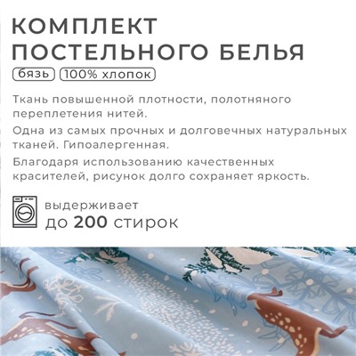 Постельное бельё дуэт «Этель. Зимнее волшебство», бязь