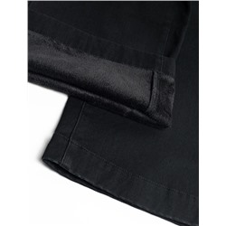 Джинсы-трубы из эластичного денима на флисе