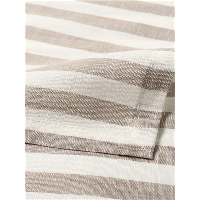 Дорожка на стол Этель Soprano 40×146 см, лён 100%, 180 г/м², белая/серая