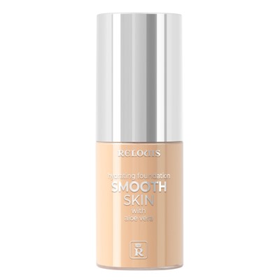Крем тональный увлажняющий Smooth Skin с алоэ вера тон 02 натуральный бежевый