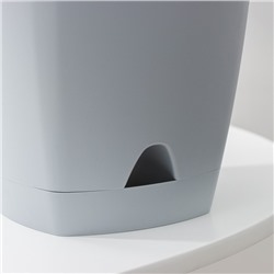 Горшок для цветов с прикорневым поливом Amsterdam, 2.5 л, d=17 см, h=16.5 см, серый