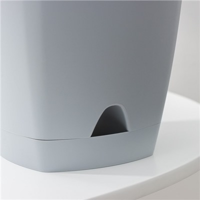 Горшок для цветов с прикорневым поливом Amsterdam, 2.5 л, d=17 см, h=16.5 см, серый