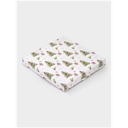 Блюдо новогоднее сервировочное Доляна «Зверьки в лесу», d=19 см, h=2.1 см, стекло, разноцветное