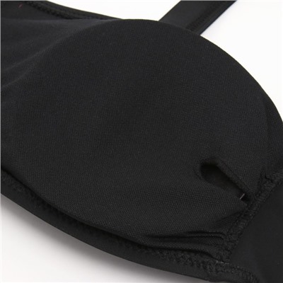 Купальник раздельный со стразами женский MINAKU, размер 46, чёрный