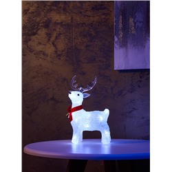 Светодиодная фигура «Олененок» 25×13 см, акрил, 20 LED, батарейки ААх2 (не в комплекте), свечение белое