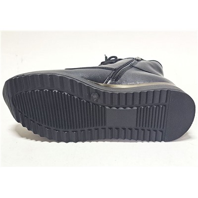 P4214 черн Ботинки зима женские (35-40)/6