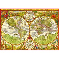 Пазлы 1000 "Карта мира Планциуса. 1594"