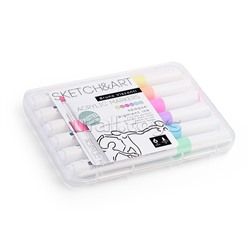 Набор маркеров акриловых "Sketch&Art" Пастельные цвета, 6цв.