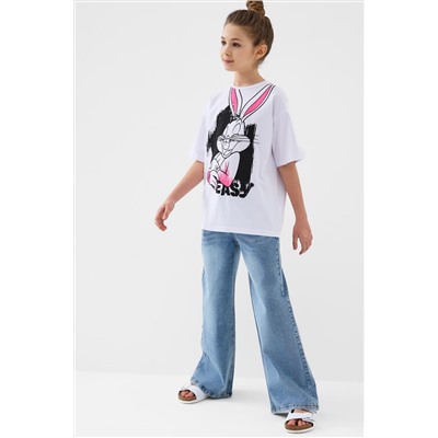 Фуфайка трикотажная для девочек (футболка) PLAYTODAY, 1240800