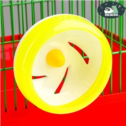 Колесо для грызунов, 11 см, тихое, жёлтое