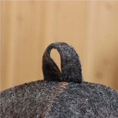 Шапка для бани и сауны «Очень важная персона», полушерсть, серая, «Добропаровъ»