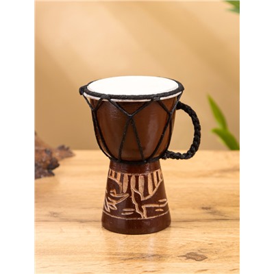 Сувенирный музыкальный инструмент «Барабан Джембе», 8.5×8.5×12 см, МИКС